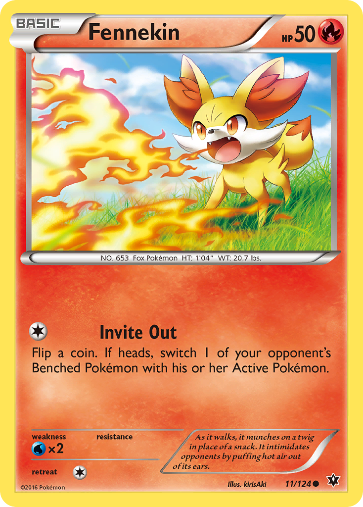 Fates Collide Fennekin #11/124